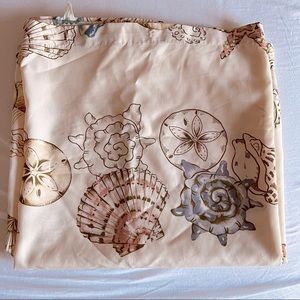 Beach Coastal neutral shower curtain